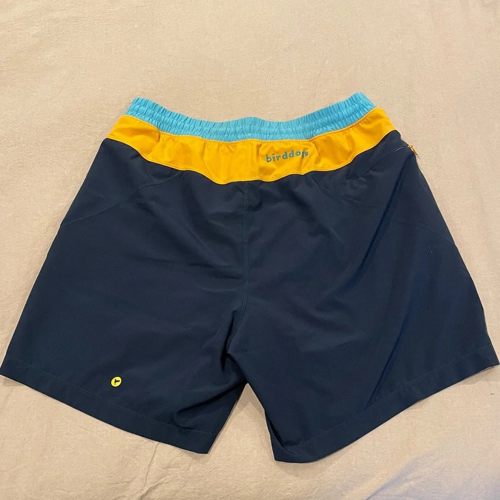 Birddogs Men Swim Hybrids - Red Stripe and Navy - Picture 2 of 10